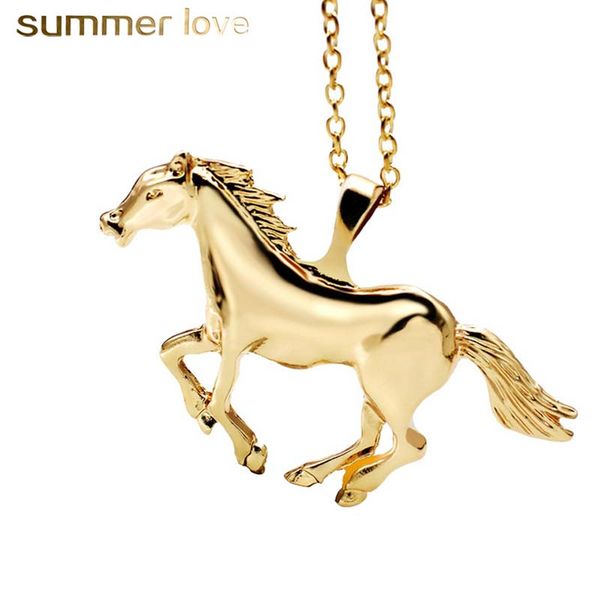 new arrival sliver gold horse shape chain necklece for women girl cute animal 64*41mm pendants necklace lucky jewelry accessories, Silver
new arrival sliver gold horse shape chain necklece for women girl cute animal 64*41mm pendants necklace lucky jewelry accessories, Silver