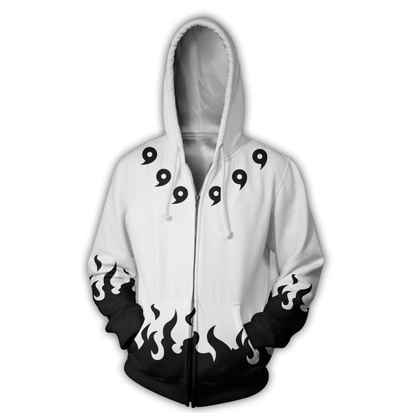 2018 new 3d hoodies men print six paths white naruto man women spring fall casual fashion zipper coat sweatshirt, Black
2018 new 3d hoodies men print six paths white naruto man women spring fall casual fashion zipper coat sweatshirt, Black