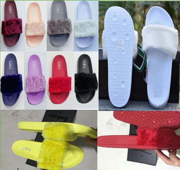 2018 rihanna fur leadcat fenty slides women men slippers house winter slipper home shoes woman warm slippers size 36-41, Black
2018 rihanna fur leadcat fenty slides women men slippers house winter slipper home shoes woman warm slippers size 36-41, Black
