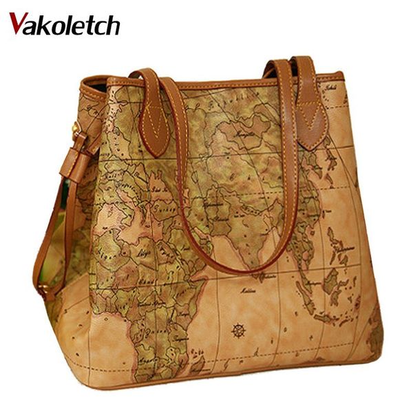 women pu leather handbags vintage printing map bag ladies new famous brand women handbags bolsas women's shoulder bag w16-86 d18102906
women pu leather handbags vintage printing map bag ladies new famous brand women handbags bolsas women's shoulder bag w16-86 d18102906