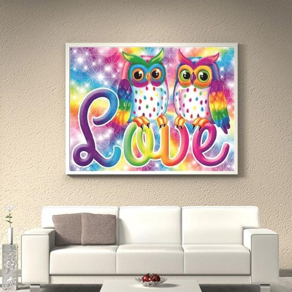 new fashion 5d diy resin diamond painting owl colorful cross stitch full drill cartoon printing paint
new fashion 5d diy resin diamond painting owl colorful cross stitch full drill cartoon printing paint