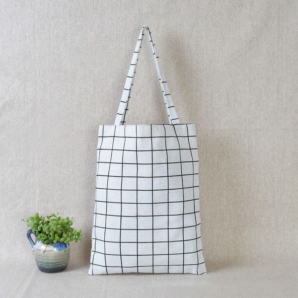 fashion women shoulder bag cotton linen grid striped handbag canvas purse pouch ladies girls casual tote bags bs88
fashion women shoulder bag cotton linen grid striped handbag canvas purse pouch ladies girls casual tote bags bs88