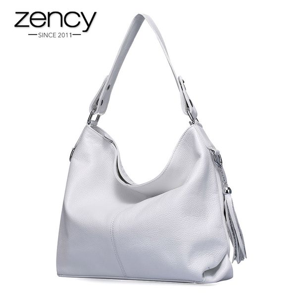 zency holiday women shoulder bag 100% genuine leather fashion female messenger handbag tassels charm white crossbody purse d18101303
zency holiday women shoulder bag 100% genuine leather fashion female messenger handbag tassels charm white crossbody purse d18101303
