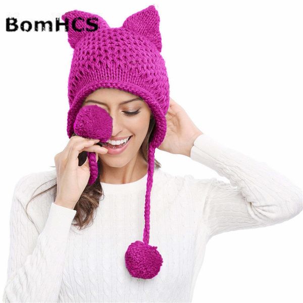 bomhcs funny cat ears knit women girls hat autumn winter thick warm handmade knitted beanie hat
bomhcs funny cat ears knit women girls hat autumn winter thick warm handmade knitted beanie hat