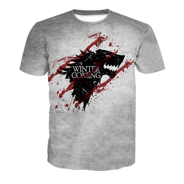 fashion men/womens game of thrones 3d print latest harajuku style t shirt plus size style outfit funny t shirt tees u1154, White;black 
fashion men/womens game of thrones 3d print latest harajuku style t shirt plus size style outfit funny t shirt tees u1154, White;black
