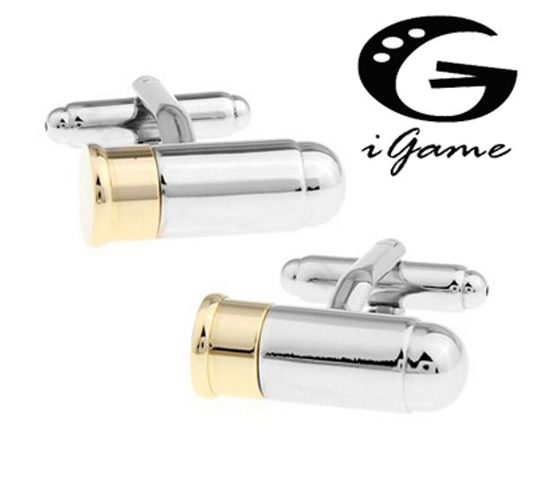 men gift bullet cuff button wholesale gold-colour copper material novelty can be opened bullet army style cufflinks abotoadura, Silver
men gift bullet cuff button wholesale gold-colour copper material novelty can be opened bullet army style cufflinks abotoadura, Silver