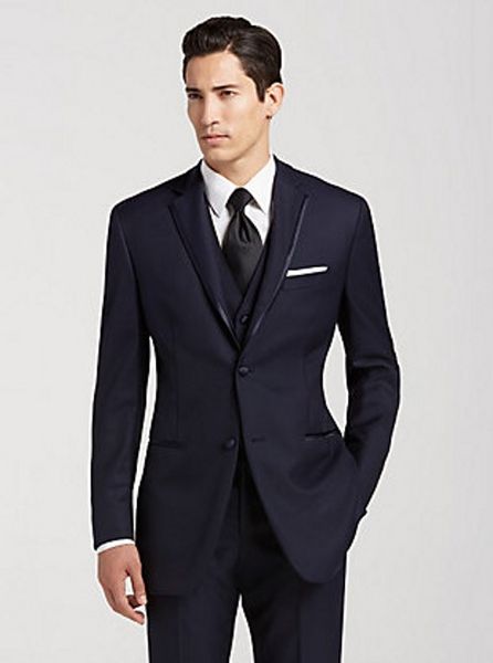 two button navy blue groom tuxedos notch lapel groomsmen man suits mens wedding suits (jacket+pants+vest+tie) no:1116, Black;gray
two button navy blue groom tuxedos notch lapel groomsmen man suits mens wedding suits (jacket+pants+vest+tie) no:1116, Black;gray
