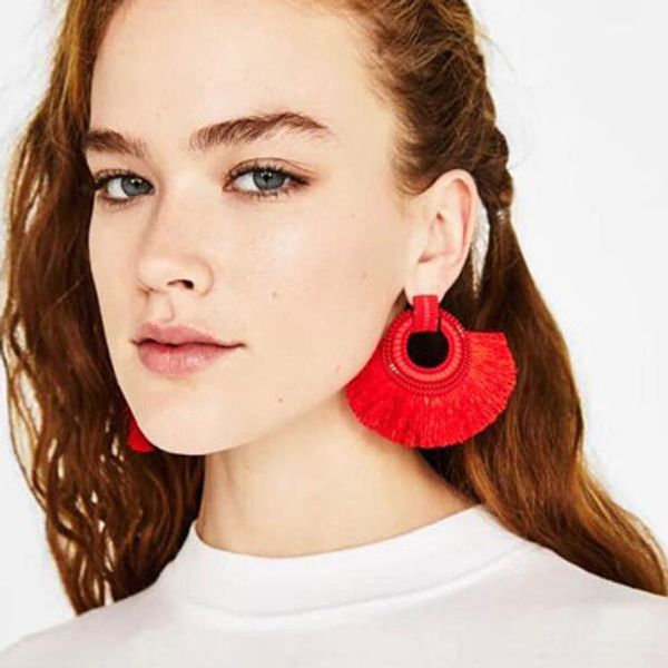 new fashion earrings red long tassel earring vintage ethnic big fringed earrings women fashion jewelry female brincos, Golden
new fashion earrings red long tassel earring vintage ethnic big fringed earrings women fashion jewelry female brincos, Golden