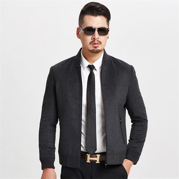 men's parka wool jackets fashion short rib sleeve woolen coats jacket male costume overcoat, Black
men's parka wool jackets fashion short rib sleeve woolen coats jacket male costume overcoat, Black