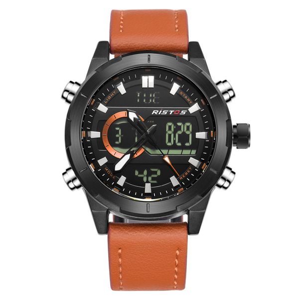 ristos analog digital genuine leather sport watch relojes masculino hombre chronograph multifunction men's fashion watches 9342, Slivery;brown
ristos analog digital genuine leather sport watch relojes masculino hombre chronograph multifunction men's fashion watches 9342, Slivery;brown