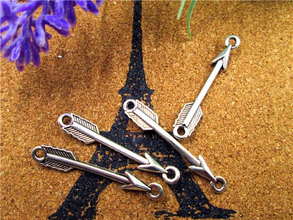 75pcs--arrow connectors,antique tibetan silver arrow charms, arrow pendants,craft supplies 38x6mm, Bronze;silver
75pcs--arrow connectors,antique tibetan silver arrow charms, arrow pendants,craft supplies 38x6mm, Bronze;silver