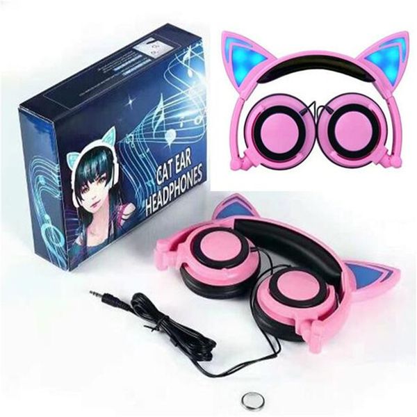 Gaming Headphones Cat Ear Creatives Luminous Earphone Glowing Flashing Earphone with LED light For Adult Children free shipping
Gaming Headphones Cat Ear Creatives Luminous Earphone Glowing Flashing Earphone with LED light For Adult Children free shipping