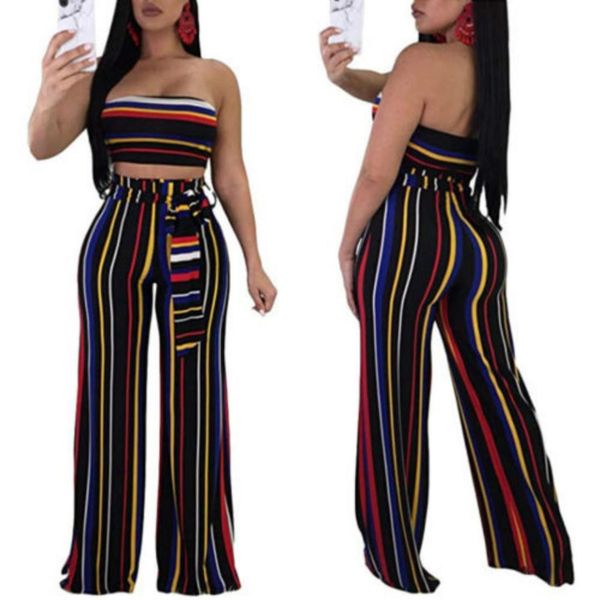 women clothes 2018 new brand women off shoulder crop 2 piece striped flare pants set jumpsuit, Gray
women clothes 2018 new brand women off shoulder crop 2 piece striped flare pants set jumpsuit, Gray