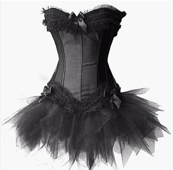 burlesque corset & tutu /skirt fancy dress outfit halloween costume plus size s-6xl, Black;red
burlesque corset & tutu /skirt fancy dress outfit halloween costume plus size s-6xl, Black;red