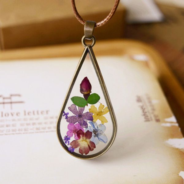 new arrival handmade vintage style natural dried flowers long leather necklaces & pendants for women retro girl gift bronze jewelry, Silver
new arrival handmade vintage style natural dried flowers long leather necklaces & pendants for women retro girl gift bronze jewelry, Silver