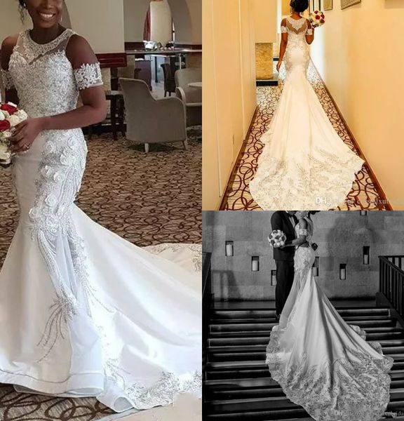 plus size wedding dresses jewel neck lace appliques beaded detachable short sleeves country wedding dress sweep train african bridal gowns, White
plus size wedding dresses jewel neck lace appliques beaded detachable short sleeves country wedding dress sweep train african bridal gowns, White