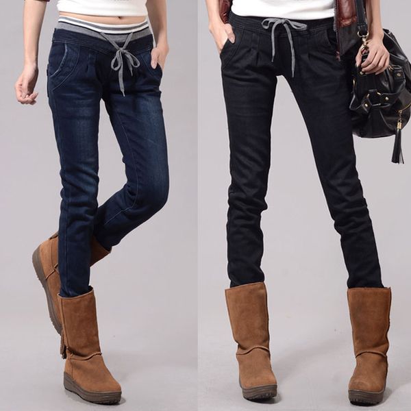 2018 winter warm thick velvet jean elastic high waist denim pants boyfriend jeans for women warm jeans plus size, Blue
2018 winter warm thick velvet jean elastic high waist denim pants boyfriend jeans for women warm jeans plus size, Blue