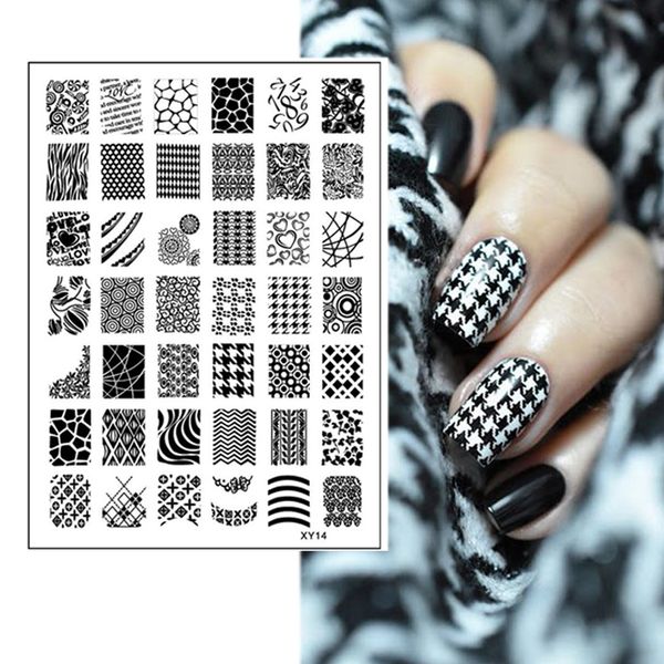 beauty tools houndstooth heart wave grid alphabet numbers designs nail art stamping plate geometry nail template stencil xy14, White
beauty tools houndstooth heart wave grid alphabet numbers designs nail art stamping plate geometry nail template stencil xy14, White