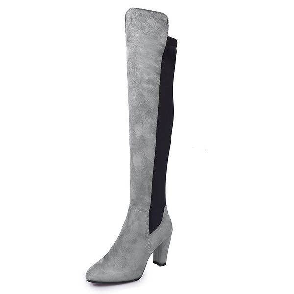 8cm heels women shoes dress over knee winter boots woman flock leather boot womens thigh high boots ladies snow shoe 34-43, Black
8cm heels women shoes dress over knee winter boots woman flock leather boot womens thigh high boots ladies snow shoe 34-43, Black