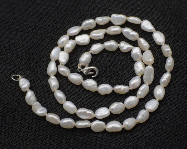 frershwater pearl white baroque 4-6mm chocker necklace 16inch wholesale beads nature fppj woman 2018, Silver
frershwater pearl white baroque 4-6mm chocker necklace 16inch wholesale beads nature fppj woman 2018, Silver