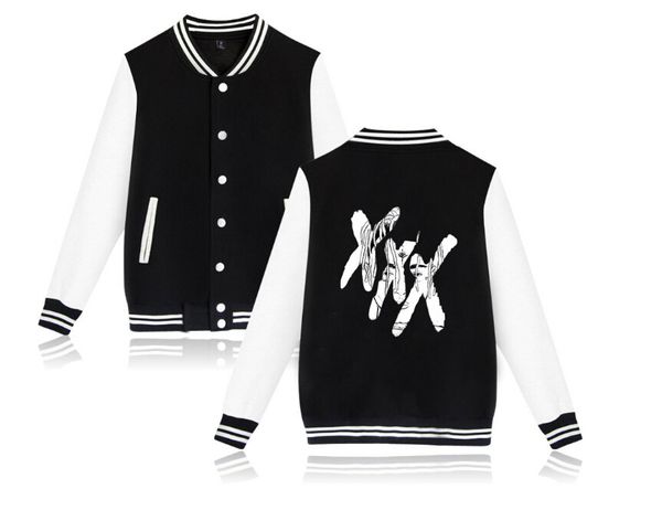 Teenager College Baseball Coat XXXTENTACION Print Single Breasted Fashion Outwear Tops Men Women Panelled Slim Sweaters Jacket
Teenager College Baseball Coat XXXTENTACION Print Single Breasted Fashion Outwear Tops Men Women Panelled Slim Sweaters Jacket