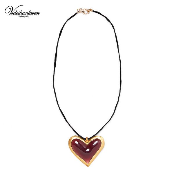 vodeshanliwen new design big heart chokers necklaces pendant fashion boho statement necklace for women jewelry accessories, Golden;silver
vodeshanliwen new design big heart chokers necklaces pendant fashion boho statement necklace for women jewelry accessories, Golden;silver