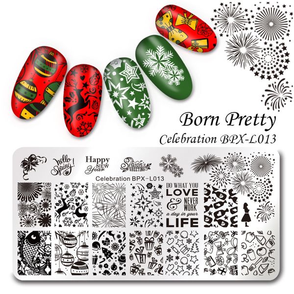 born pretty christmas rectangle nail stamping template flower animal geometry love valentine's day nail art stamping plate 1pc, White
born pretty christmas rectangle nail stamping template flower animal geometry love valentine's day nail art stamping plate 1pc, White