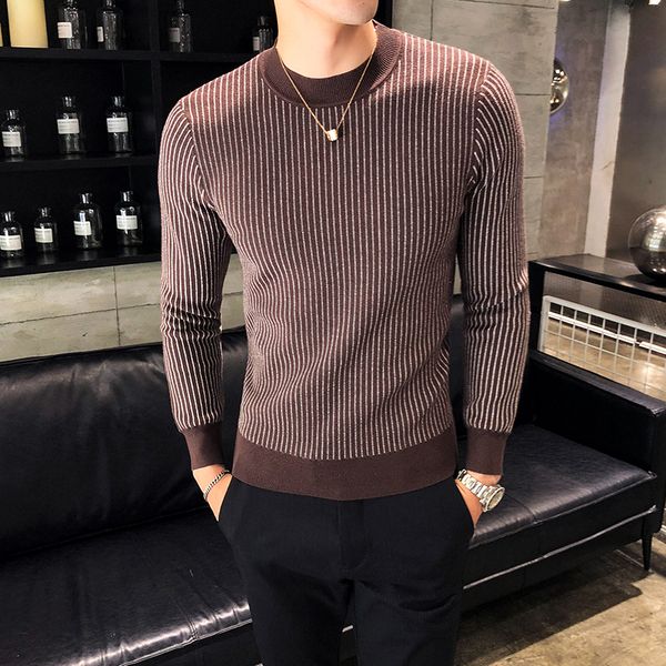 yellow turtleneck sweaters mens fall fashion mens winter pullover hombre slim fit striped sweaters ropa hombre 2018, White;black 
yellow turtleneck sweaters mens fall fashion mens winter pullover hombre slim fit striped sweaters ropa hombre 2018, White;black