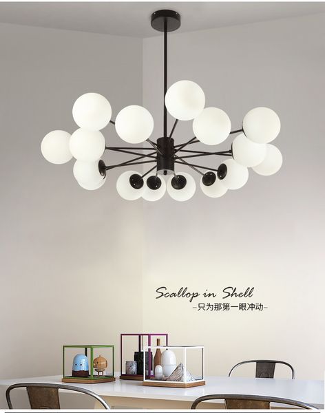 modern chandelier led round ball chandelier light for living room art decorative chandelier lighting white or black bracket led light source
modern chandelier led round ball chandelier light for living room art decorative chandelier lighting white or black bracket led light source