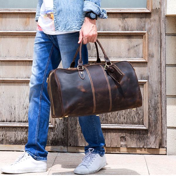 crazy horse leather men travel bag vintage brown cow leather big capacity business travel duffel large cow shoulder bags
crazy horse leather men travel bag vintage brown cow leather big capacity business travel duffel large cow shoulder bags
