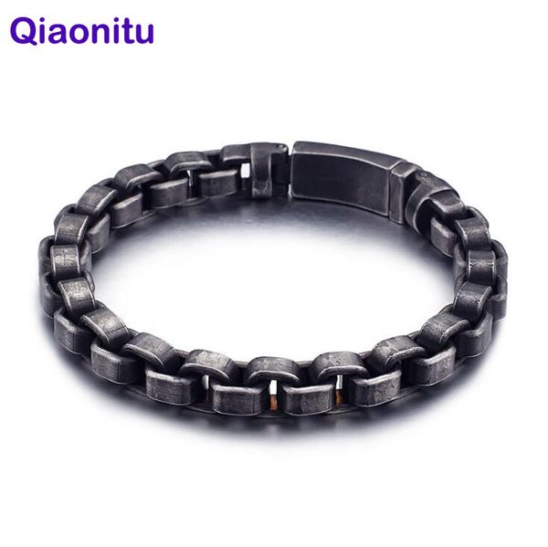 punk rock solid black stainless steel men bracelet vintage jewelry chain link friendship boys mens biker bracelets & bangles
punk rock solid black stainless steel men bracelet vintage jewelry chain link friendship boys mens biker bracelets & bangles
