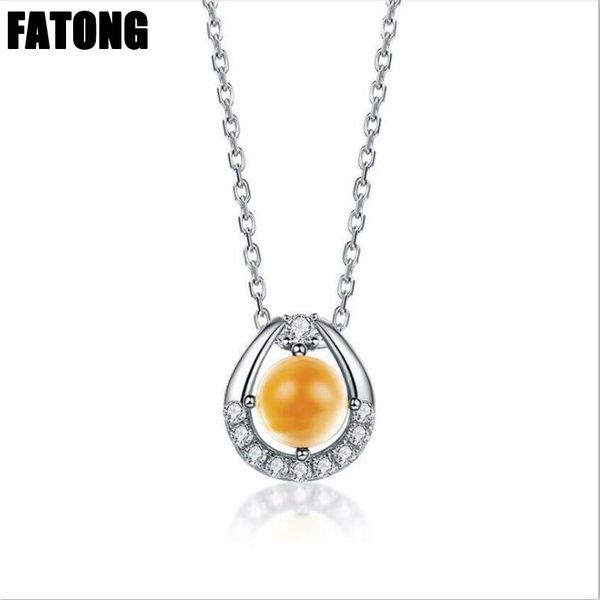 925 sterling silver natural citrine zircon necklace female factory direct sales j0208
925 sterling silver natural citrine zircon necklace female factory direct sales j0208