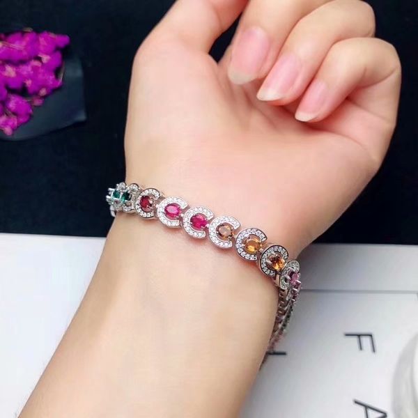 natural multicolor tourmaline gem bracelet natural gemstone bracelet 925 silver elegant semicircle women gift jewelery, Golden;silver
natural multicolor tourmaline gem bracelet natural gemstone bracelet 925 silver elegant semicircle women gift jewelery, Golden;silver
