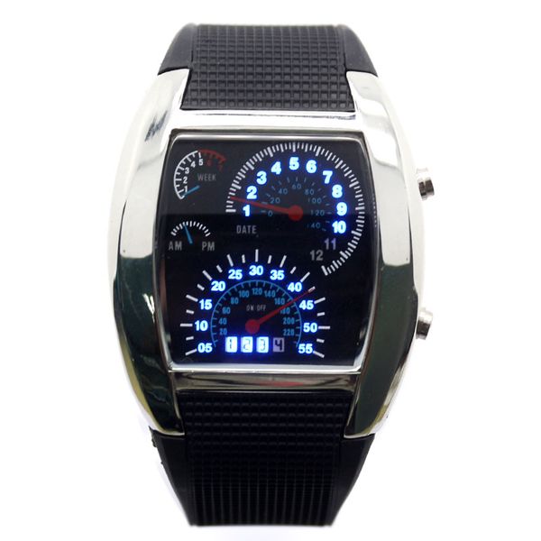 2017 creative led luminous mens watches blue & white digital speedometer dot matrix boys sport and relogio masculino new, Slivery;brown
2017 creative led luminous mens watches blue & white digital speedometer dot matrix boys sport and relogio masculino new, Slivery;brown