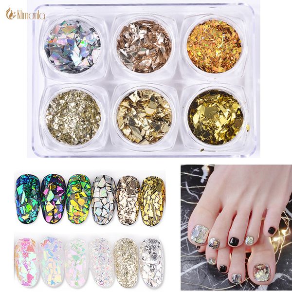 6 bottles irregular glass nail sequins 3 set gold sliver nail candy wrapper symphony art stickers manicure decorations, Silver;gold
6 bottles irregular glass nail sequins 3 set gold sliver nail candy wrapper symphony art stickers manicure decorations, Silver;gold