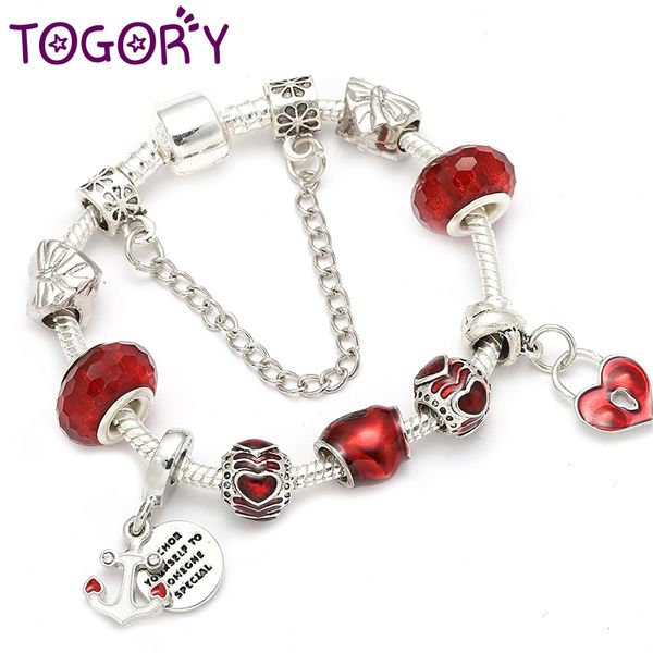 togory dropshipping red charm bracelets with silver color beads fine bracelets & bangles for women fashion jewelry pulseira, Golden;silver
togory dropshipping red charm bracelets with silver color beads fine bracelets & bangles for women fashion jewelry pulseira, Golden;silver