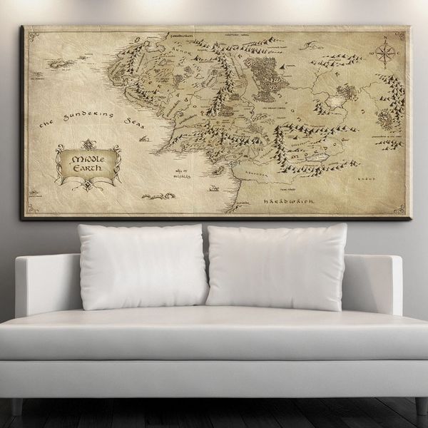 zz1614 map of middle earth the hobbit classic retro vintage canvas oil art painting home bar posters decoration art
zz1614 map of middle earth the hobbit classic retro vintage canvas oil art painting home bar posters decoration art