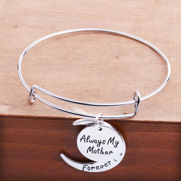 12 pc/lot always my mother forever my friend moon round charm bracelet family women girl mom mommy birthday gift bangle jewelry, Black
12 pc/lot always my mother forever my friend moon round charm bracelet family women girl mom mommy birthday gift bangle jewelry, Black