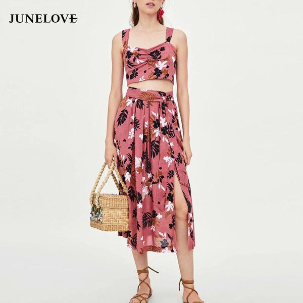 junelove summer beach floral print deep pink blouse crop lace up women blouse sleeveless female shirt, White
junelove summer beach floral print deep pink blouse crop lace up women blouse sleeveless female shirt, White