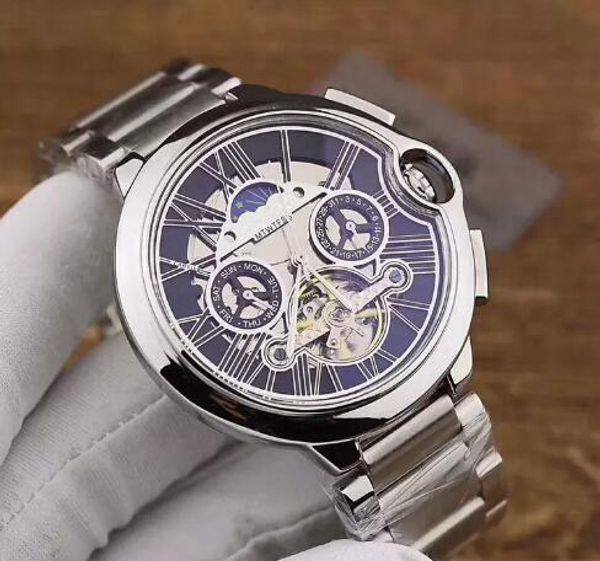 2018 new fashion 2813 automatic men's wristwatch navitimer black dial blue leather 1884 fashion male watch watches 6 colors, Slivery;brown
2018 new fashion 2813 automatic men's wristwatch navitimer black dial blue leather 1884 fashion male watch watches 6 colors, Slivery;brown