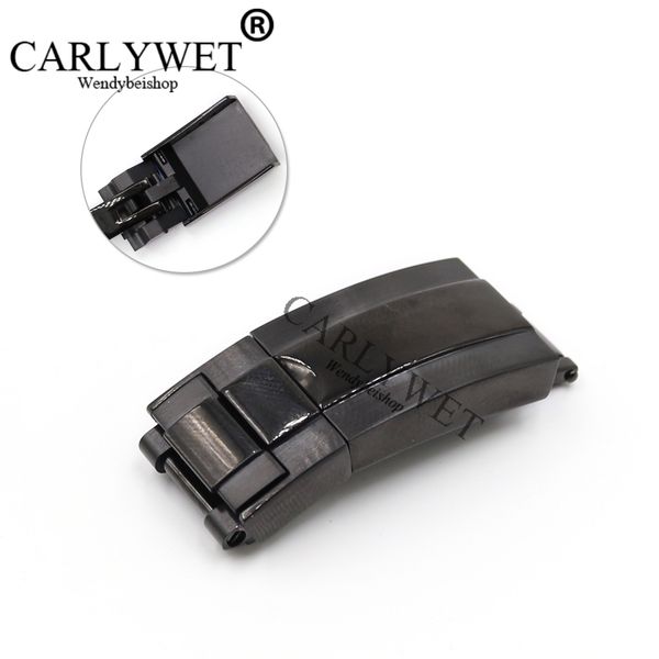 CARLYWET 16mm* 9mm 802 Black Middle Polished Stainless Steel Watch Band Buckle Deployment Clasp For Bracelet Strap Belt
CARLYWET 16mm* 9mm 802 Black Middle Polished Stainless Steel Watch Band Buckle Deployment Clasp For Bracelet Strap Belt
