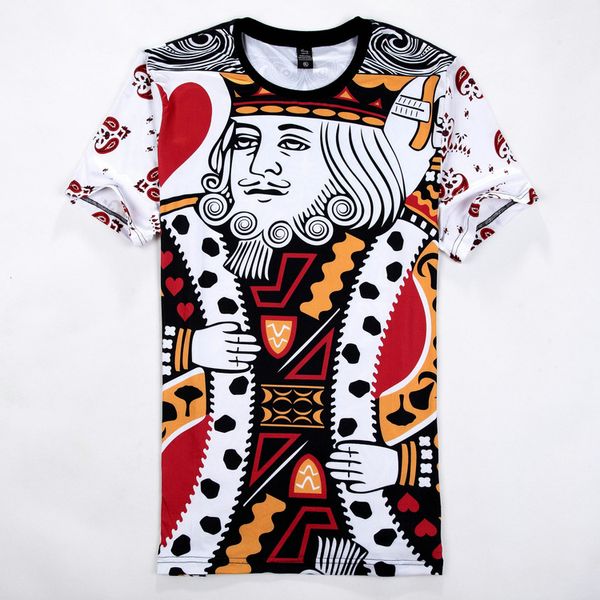 summer fashion king 3d printed short sleeve t shirts o neck casual t shirt size m-2xl, White;black
summer fashion king 3d printed short sleeve t shirts o neck casual t shirt size m-2xl, White;black