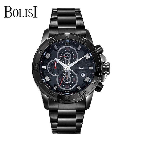 bolisi mens watches stainless steel sport wristwatch 30m waterproof men quartz business watch relogio masculino, Slivery;brown
bolisi mens watches stainless steel sport wristwatch 30m waterproof men quartz business watch relogio masculino, Slivery;brown