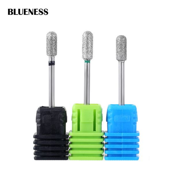 blueness 3 size smooth cylinder diamond nail drill bits mill cutter nail files set electric drill manicure device, Silver
blueness 3 size smooth cylinder diamond nail drill bits mill cutter nail files set electric drill manicure device, Silver