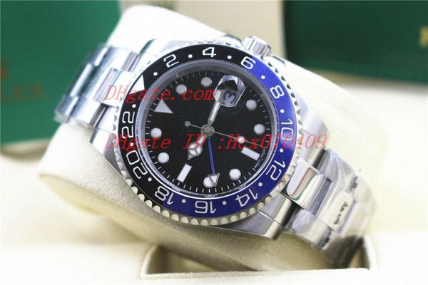 Верхнее качество Наручные часы 3 Стиль Роскошные 40mm GMT II Керамическая рамка Мужская нержавеющая сталь Новые автоматические мужские часы
Верхнее качество Наручные часы 3 Стиль Роскошные 40mm GMT II Керамическая рамка Мужская нержавеющая сталь Новые автоматические мужские часы