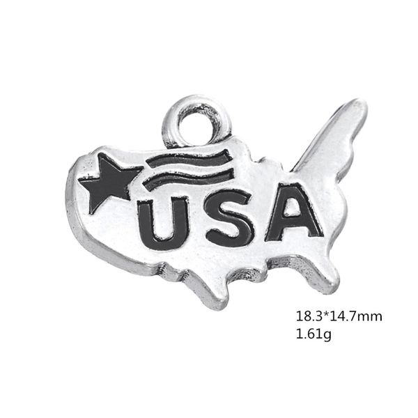 2021 patriotic usa map proud of american pendant july 4th independence day bracelet charms, Bronze;silver
2021 patriotic usa map proud of american pendant july 4th independence day bracelet charms, Bronze;silver
