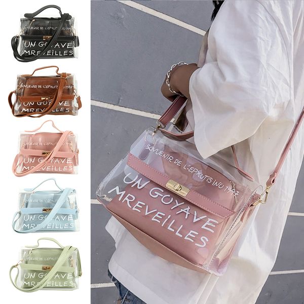 New Design Women Transparent Bag Clear PVC Jelly Small Tote Summer Beach Bag Messenger Bags Female Crossbody Shoulder Bags Sac
New Design Women Transparent Bag Clear PVC Jelly Small Tote Summer Beach Bag Messenger Bags Female Crossbody Shoulder Bags Sac