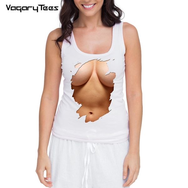 2018 summer fashion women's vest big boobs stomach six pack abs model print tanks fashion female cool lady tee, White
2018 summer fashion women's vest big boobs stomach six pack abs model print tanks fashion female cool lady tee, White