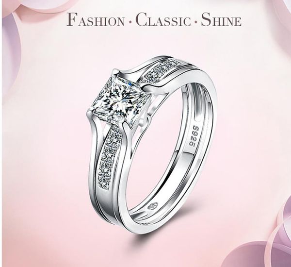real 925 sterling silver wedding ring set for women silver wedding engagement jewelry wholesale rice, Slivery;golden
real 925 sterling silver wedding ring set for women silver wedding engagement jewelry wholesale rice, Slivery;golden