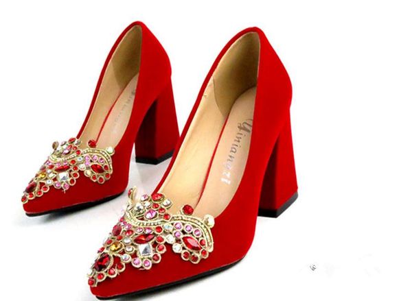 send 2018 new style coarse heel high heels water drill wedding shoes red bride shoes heel 5cm ,7cm ,9cm, Black
send 2018 new style coarse heel high heels water drill wedding shoes red bride shoes heel 5cm ,7cm ,9cm, Black